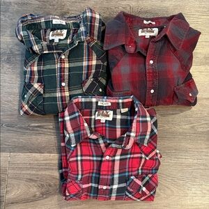 VINTAGE Fly Cattleman Western Cowboy Pearl Snap Shirt Lot of 3 Men’s Size XLT